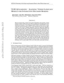 VLM Q-Learning: Aligning Vision-Language Models for Interactive Decision-Making