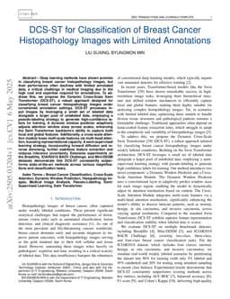 DCS-ST for Classification of Breast Cancer Histopathology Images with Limited Annotations