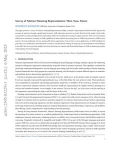 Survey of Abstract Meaning Representation: Then, Now, Future