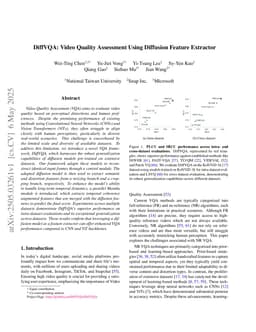 DiffVQA: Video Quality Assessment Using Diffusion Feature Extractor