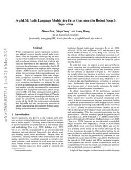 SepALM: Audio Language Models Are Error Correctors for Robust Speech Separation