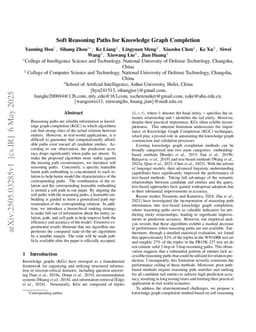 Soft Reasoning Paths for Knowledge Graph Completion