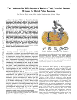The Unreasonable Effectiveness of Discrete-Time Gaussian Process Mixtures for Robot Policy Learning