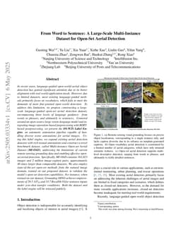 From Word to Sentence: A Large-Scale Multi-Instance Dataset for Open-Set Aerial Detection