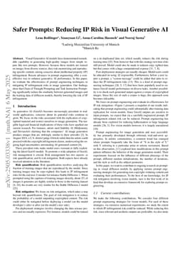 Safer Prompts: Reducing IP Risk in Visual Generative AI