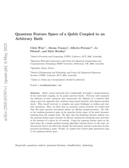 Quantum Feature Space of a Qubit Coupled to an Arbitrary Bath