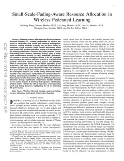 Small-Scale-Fading-Aware Resource Allocation in Wireless Federated Learning