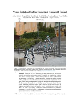 Visual Imitation Enables Contextual Humanoid Control