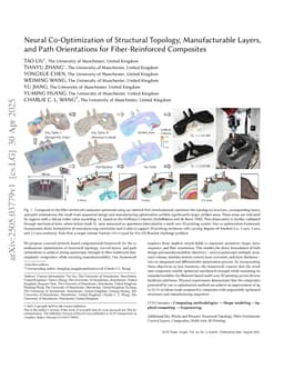 Neural Co-Optimization of Structural Topology, Manufacturable Layers, and Path Orientations for Fiber-Reinforced Composites