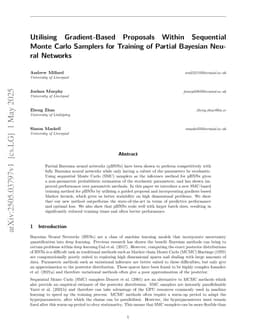Utilising Gradient-Based Proposals Within Sequential Monte Carlo Samplers for Training of Partial Bayesian Neural Networks