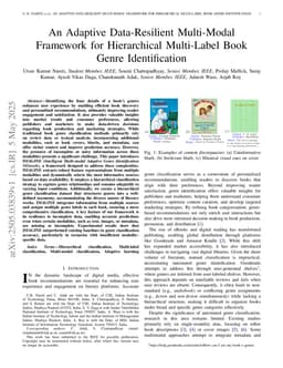 An Adaptive Data-Resilient Multi-Modal Framework for Hierarchical Multi-Label Book Genre Identification