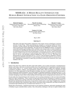 MIHRaGe: A Mixed-Reality Interface for Human-Robot Interaction via Gaze-Oriented Control