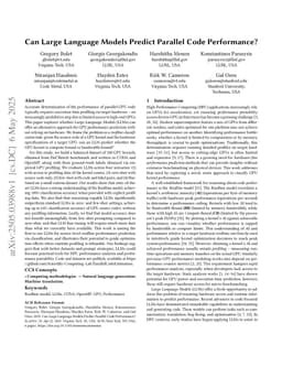 Can Large Language Models Predict Parallel Code Performance?