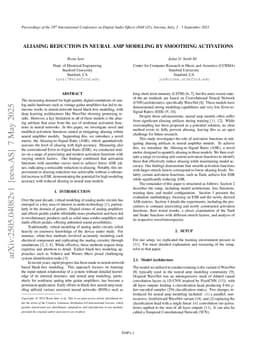 Aliasing Reduction in Neural Amp Modeling by Smoothing Activations