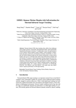 SMMT: Siamese Motion Mamba with Self-attention for Thermal Infrared Target Tracking