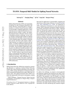 TS-SNN: Temporal Shift Module for Spiking Neural Networks