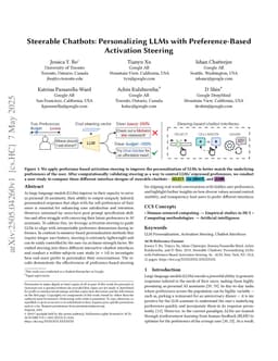 Steerable Chatbots: Personalizing LLMs with Preference-Based Activation Steering