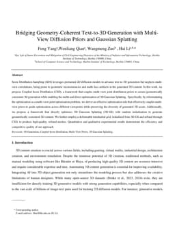 Bridging Geometry-Coherent Text-to-3D Generation with Multi-View Diffusion Priors and Gaussian Splatting