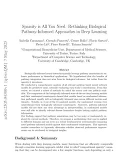 Sparsity is All You Need: Rethinking Biological Pathway-Informed Approaches in Deep Learning