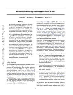 Riemannian Denoising Diffusion Probabilistic Models