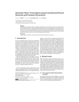 Automatic Music Transcription using Convolutional Neural Networks and Constant-Q transform