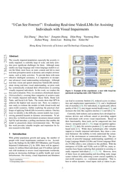 "I Can See Forever!": Evaluating Real-time VideoLLMs for Assisting Individuals with Visual Impairments