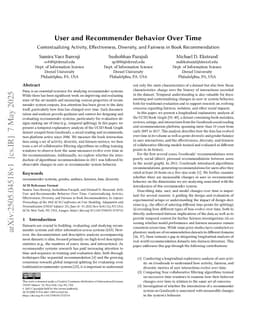 User and Recommender Behavior Over Time: Contextualizing Activity, Effectiveness, Diversity, and Fairness in Book Recommendation