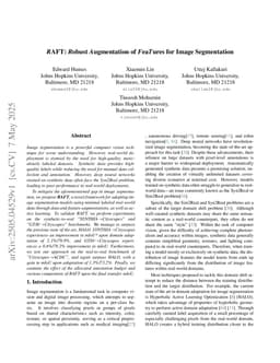 RAFT: Robust Augmentation of FeaTures for Image Segmentation