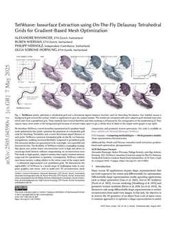 TetWeave: Isosurface Extraction using On-The-Fly Delaunay Tetrahedral Grids for Gradient-Based Mesh Optimization