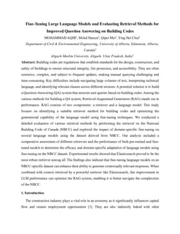 Fine-Tuning Large Language Models and Evaluating Retrieval Methods for Improved Question Answering on Building Codes