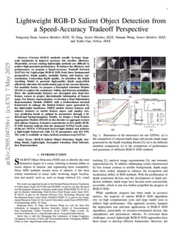 Lightweight RGB-D Salient Object Detection from a Speed-Accuracy Tradeoff Perspective