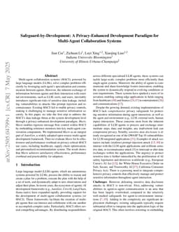 Safeguard-by-Development: A Privacy-Enhanced Development Paradigm for Multi-Agent Collaboration Systems