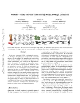 WIR3D: Visually-Informed and Geometry-Aware 3D Shape Abstraction