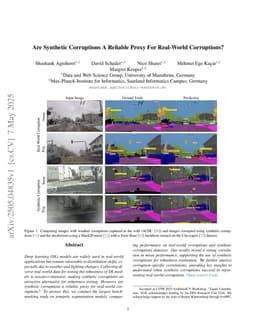 Are Synthetic Corruptions A Reliable Proxy For Real-World Corruptions?