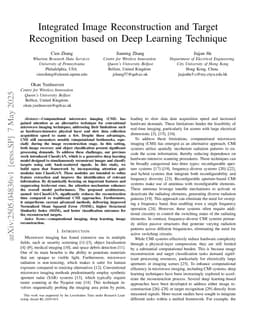 Integrated Image Reconstruction and Target Recognition based on Deep Learning Technique