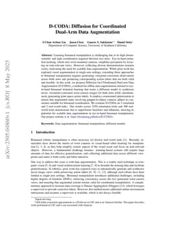 D-CODA: Diffusion for Coordinated Dual-Arm Data Augmentation