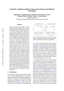 ConCISE: Confidence-guided Compression in Step-by-step Efficient Reasoning