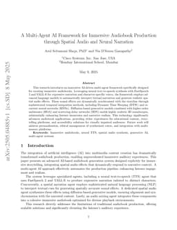 A Multi-Agent AI Framework for Immersive Audiobook Production through Spatial Audio and Neural Narration