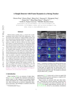 A Simple Detector with Frame Dynamics is a Strong Tracker