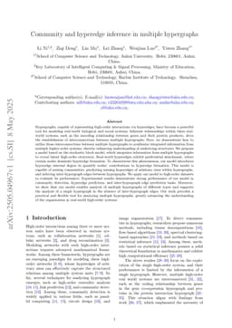 Community and hyperedge inference in multiple hypergraphs