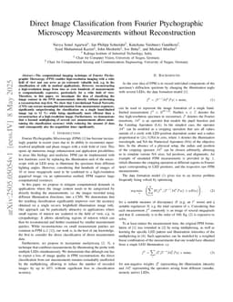 Direct Image Classification from Fourier Ptychographic Microscopy Measurements without Reconstruction