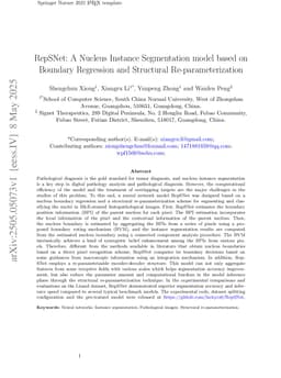 RepSNet: A Nucleus Instance Segmentation model based on Boundary Regression and Structural Re-parameterization