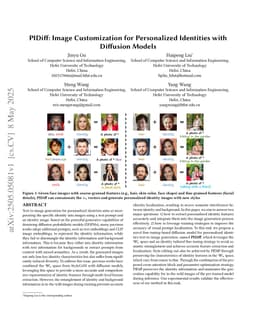 PIDiff: Image Customization for Personalized Identities with Diffusion Models