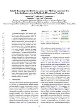 Reliably Bounding False Positives: A Zero-Shot Machine-Generated Text Detection Framework via Multiscaled Conformal Prediction