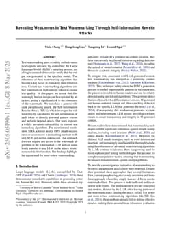 Revealing Weaknesses in Text Watermarking Through Self-Information Rewrite Attacks