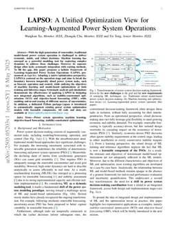LAPSO: A Unified Optimization View for Learning-Augmented Power System Operations