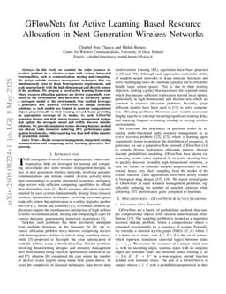 GFlowNets for Active Learning Based Resource Allocation in Next Generation Wireless Networks