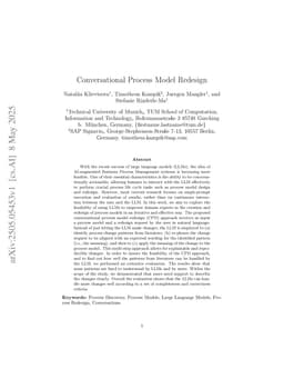 Conversational Process Model Redesign