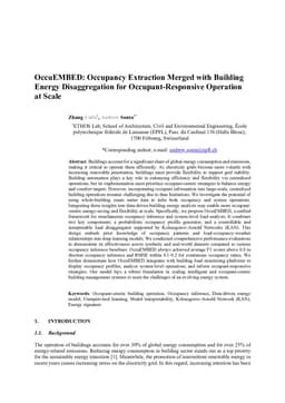 OccuEMBED: Occupancy Extraction Merged with Building Energy Disaggregation for Occupant-Responsive Operation at Scale