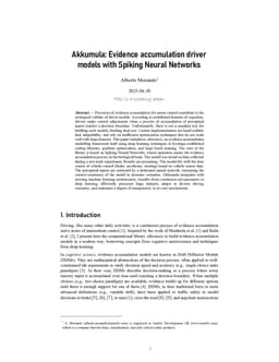 Akkumula: Evidence accumulation driver models with Spiking Neural Networks